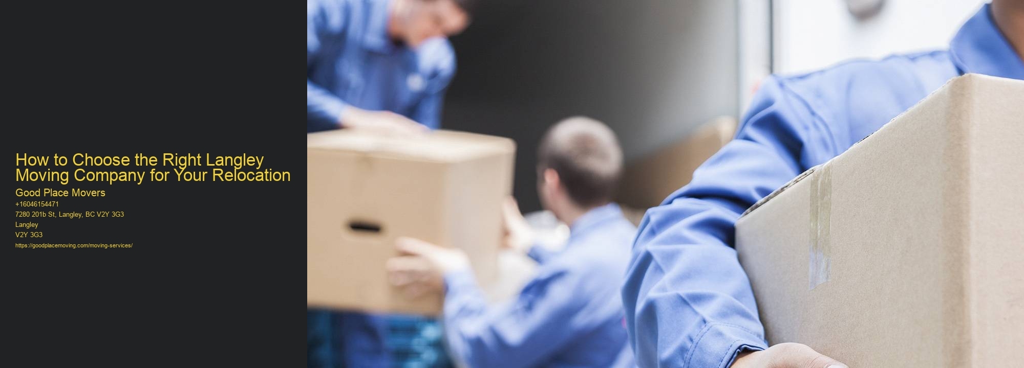 How to Choose the Right Langley Moving Company for Your Relocation