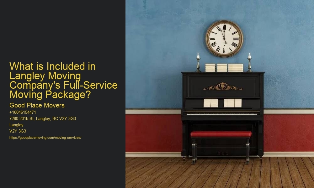 What is Included in Langley Moving Company's Full-Service Moving Package?
