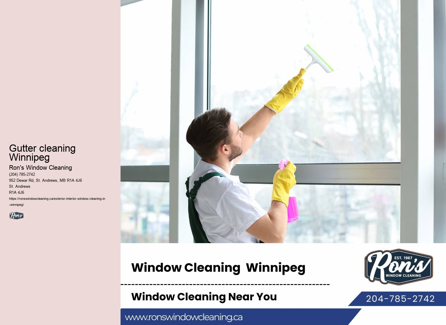 Affordable eco-friendly window cleaning