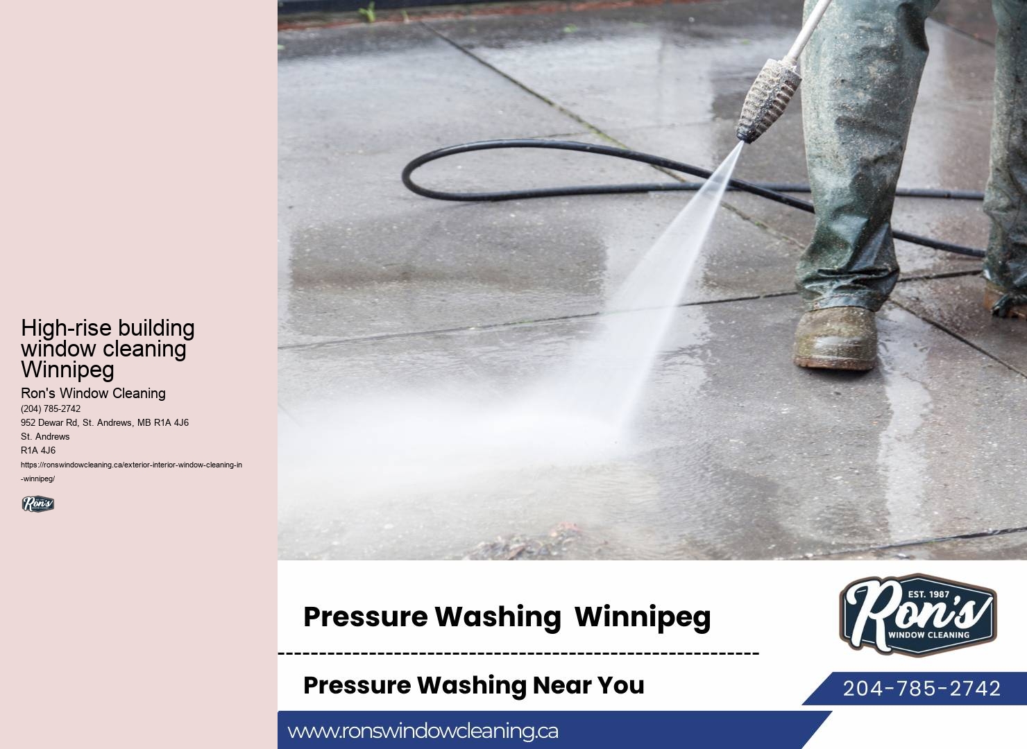 Professional window cleaning services