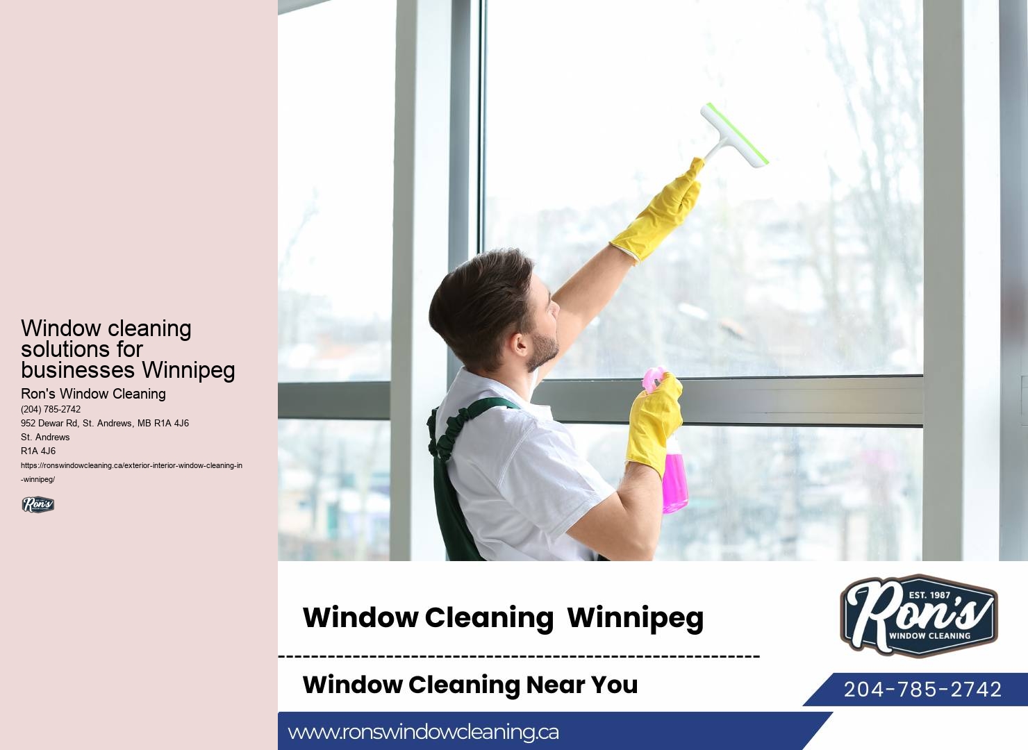 Expert window cleaning quote Winnipeg