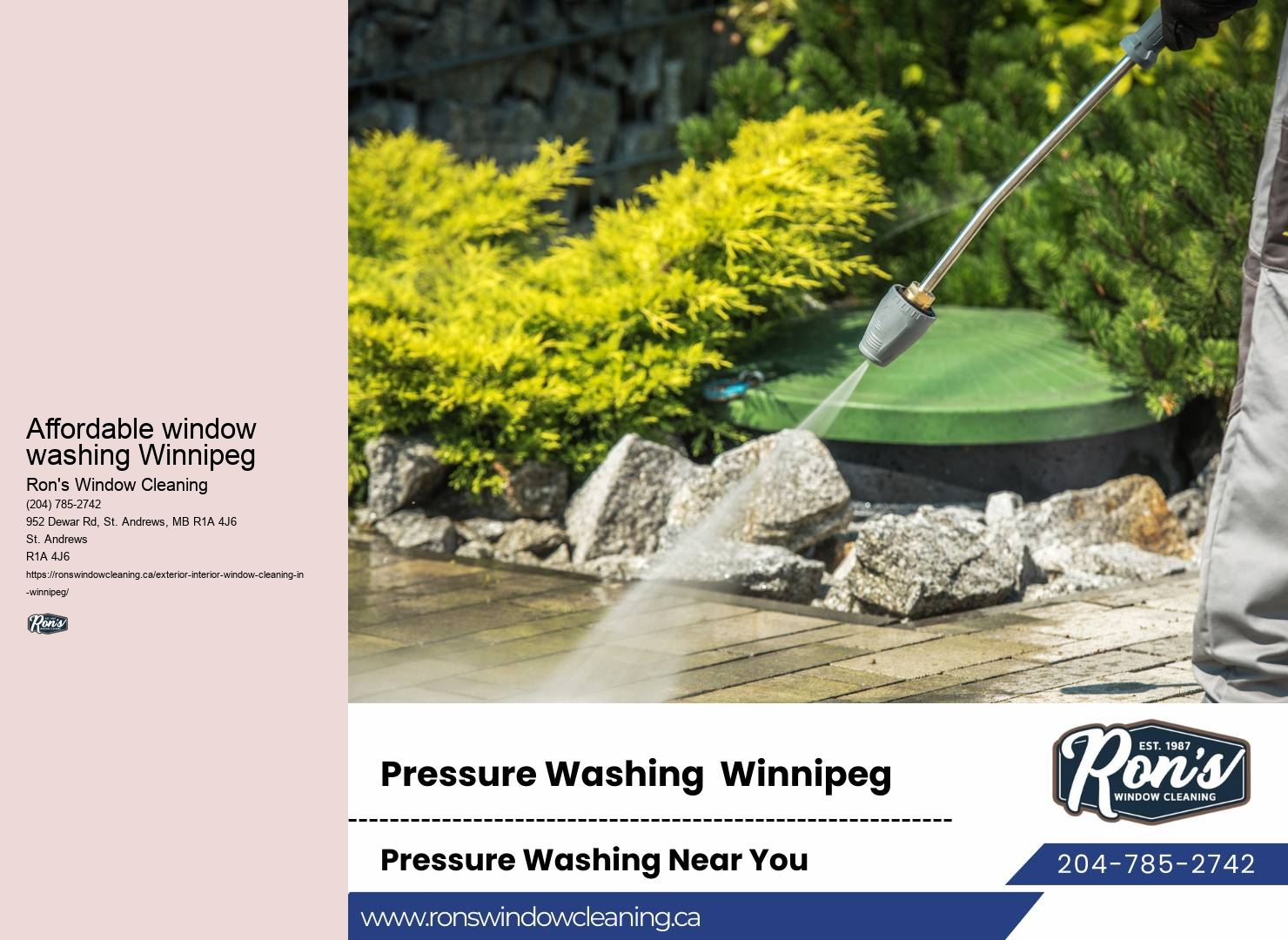 Residential window cleaning services