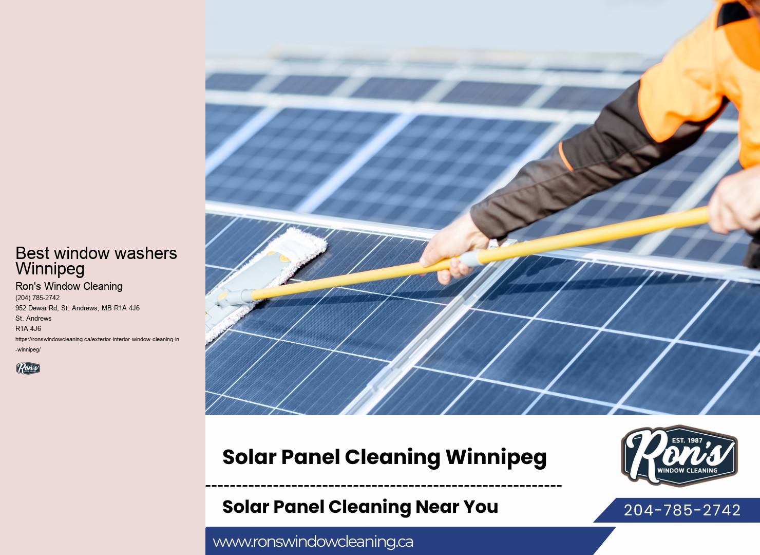 Window cleaning services in Winnipeg