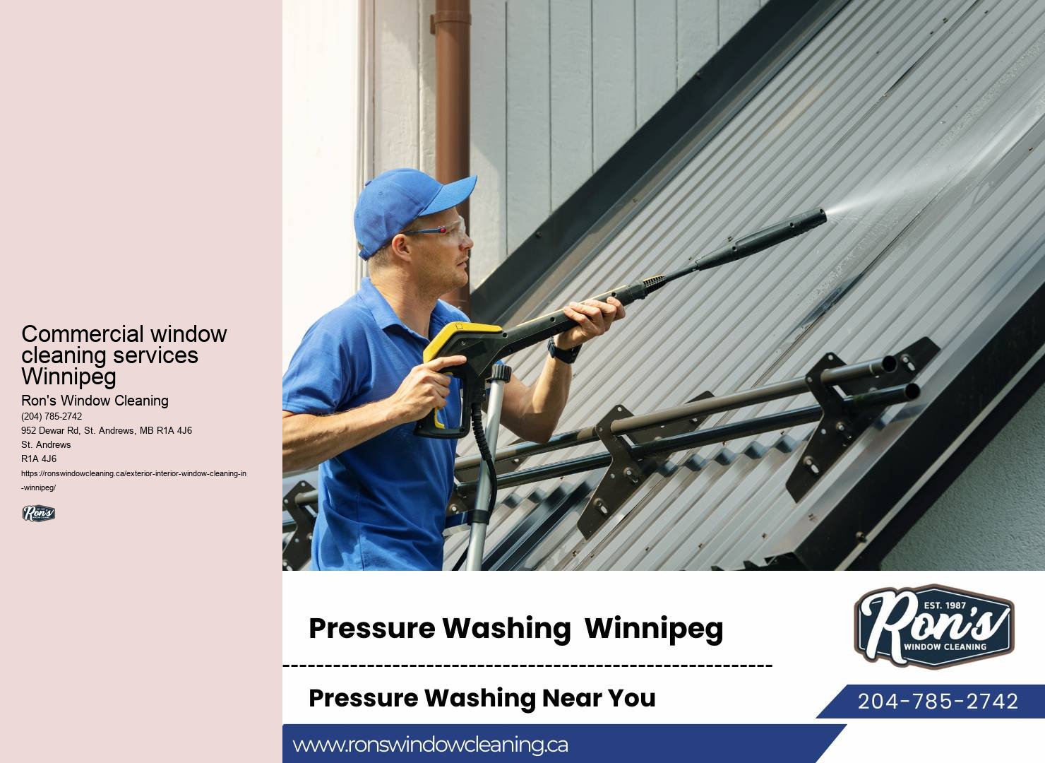 Commercial window cleaning Winnipeg