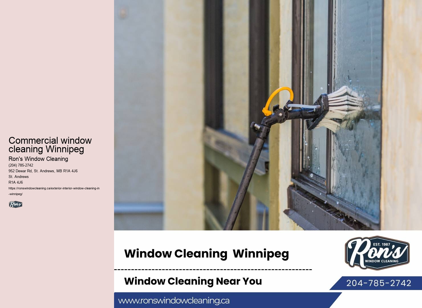 Winnipeg exterior window wash