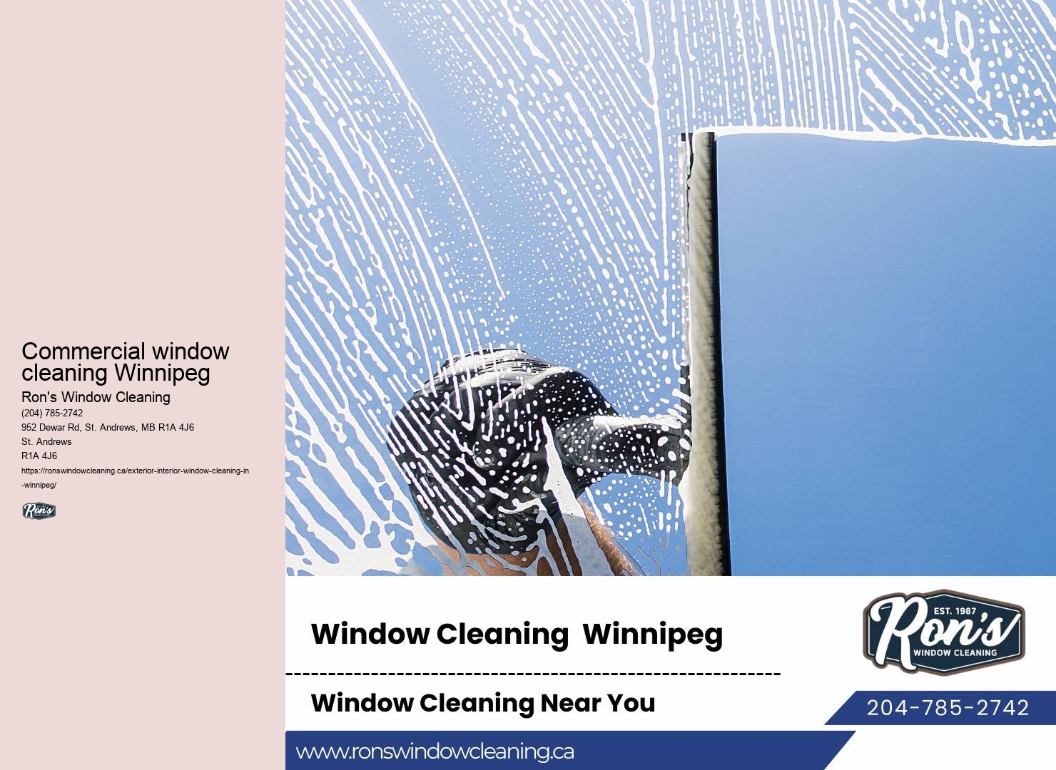 Window care Winnipeg