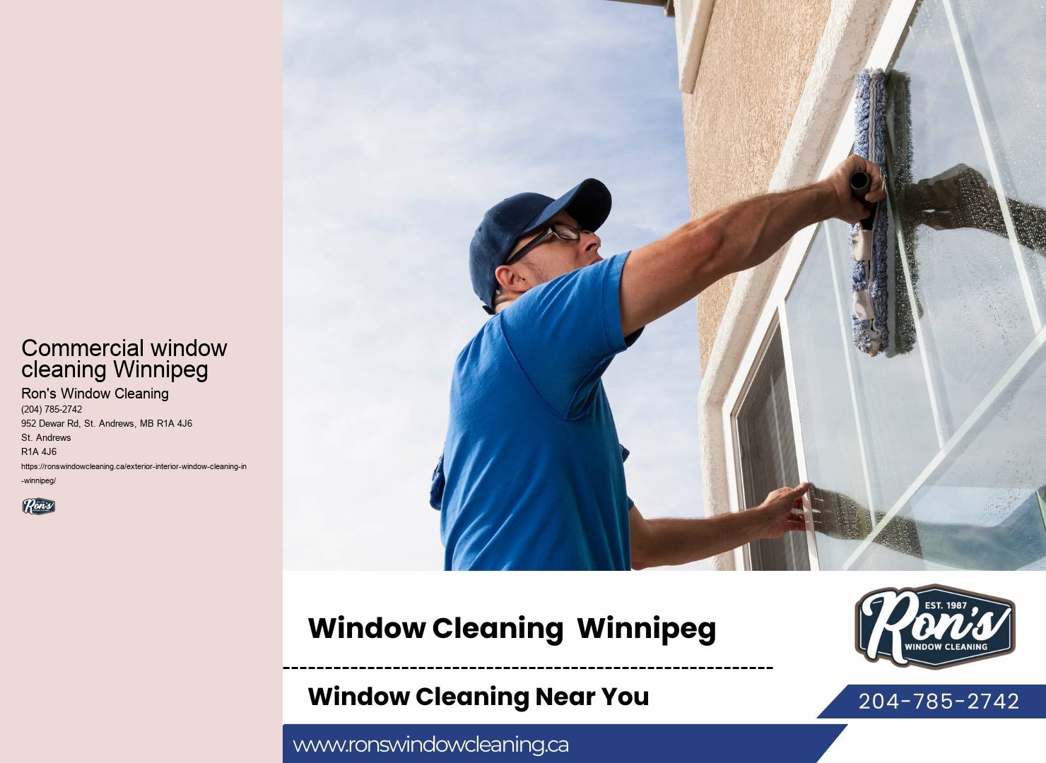 Commercial window maintenance