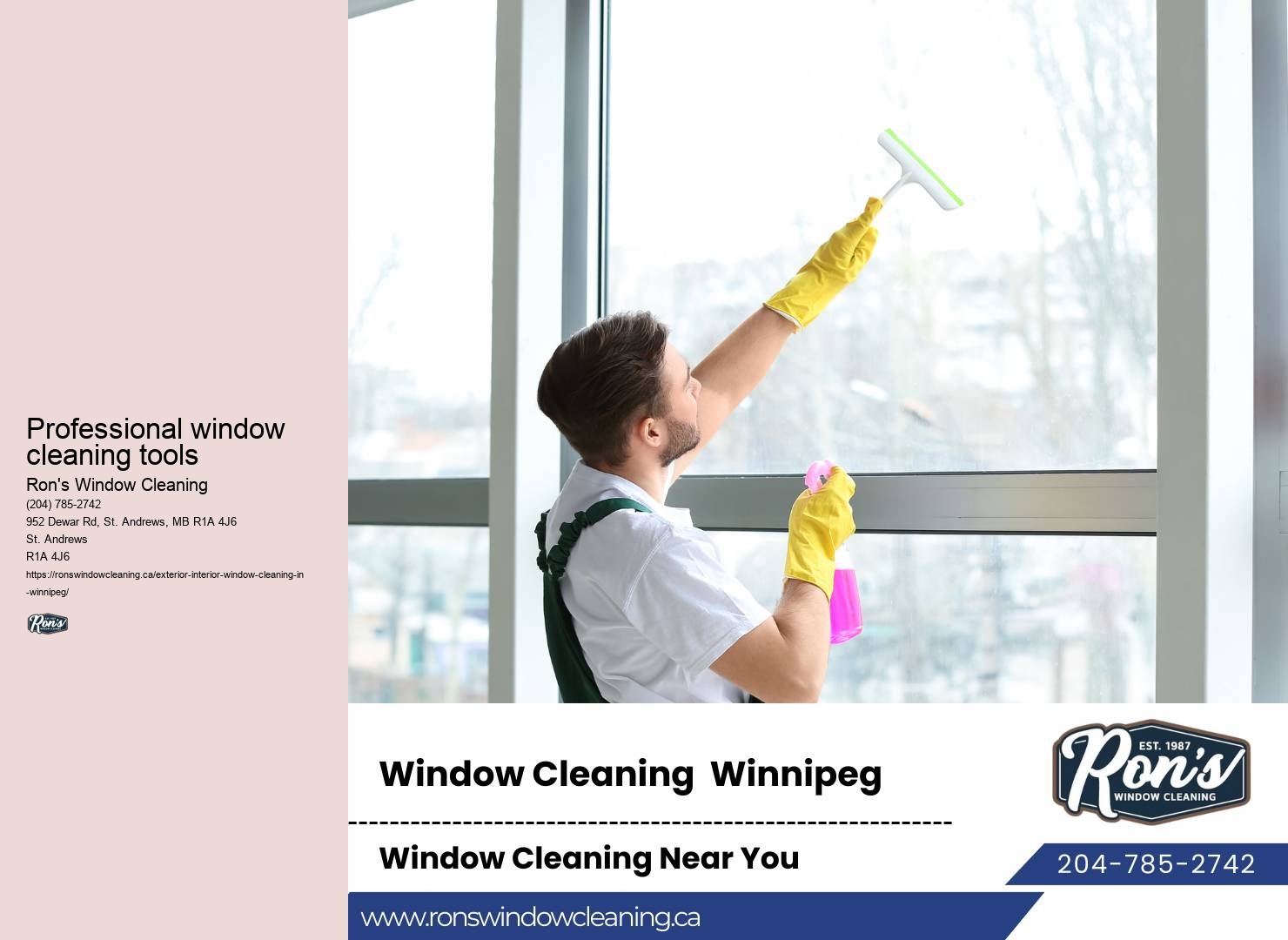 Expert window cleaning Winnipeg