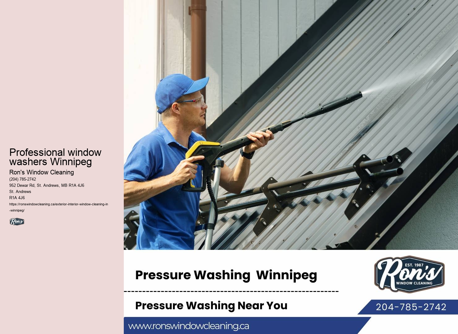 Winnipeg window washing packages