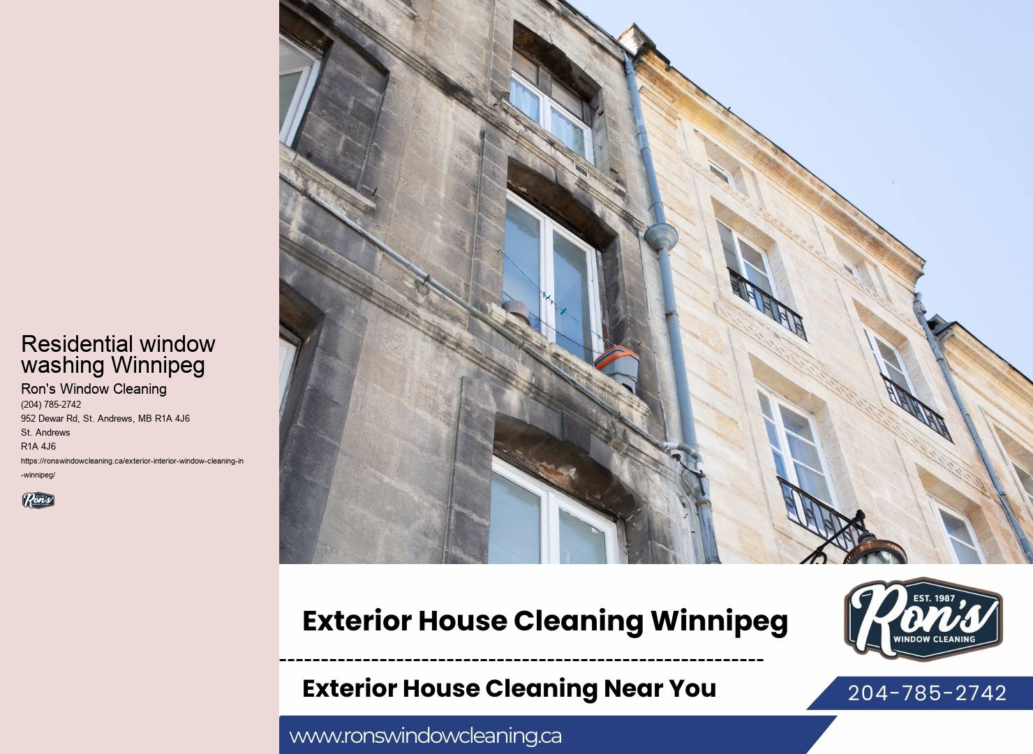 Commercial window washing in Winnipeg