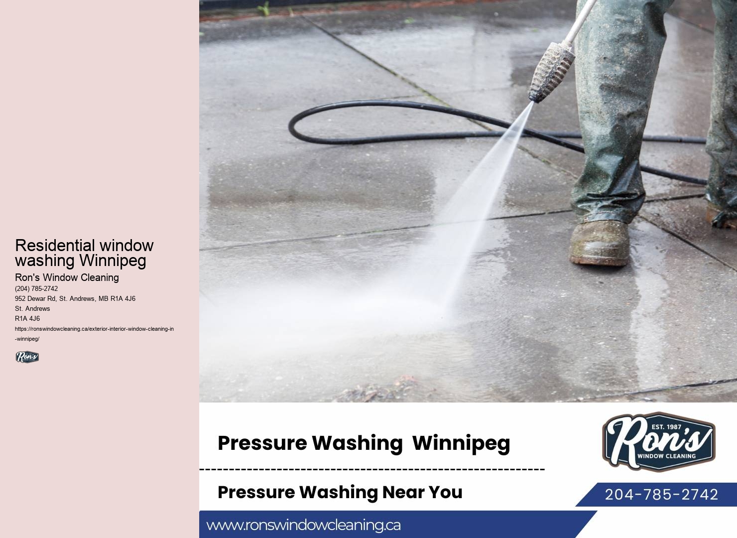 Affordable window washers Winnipeg