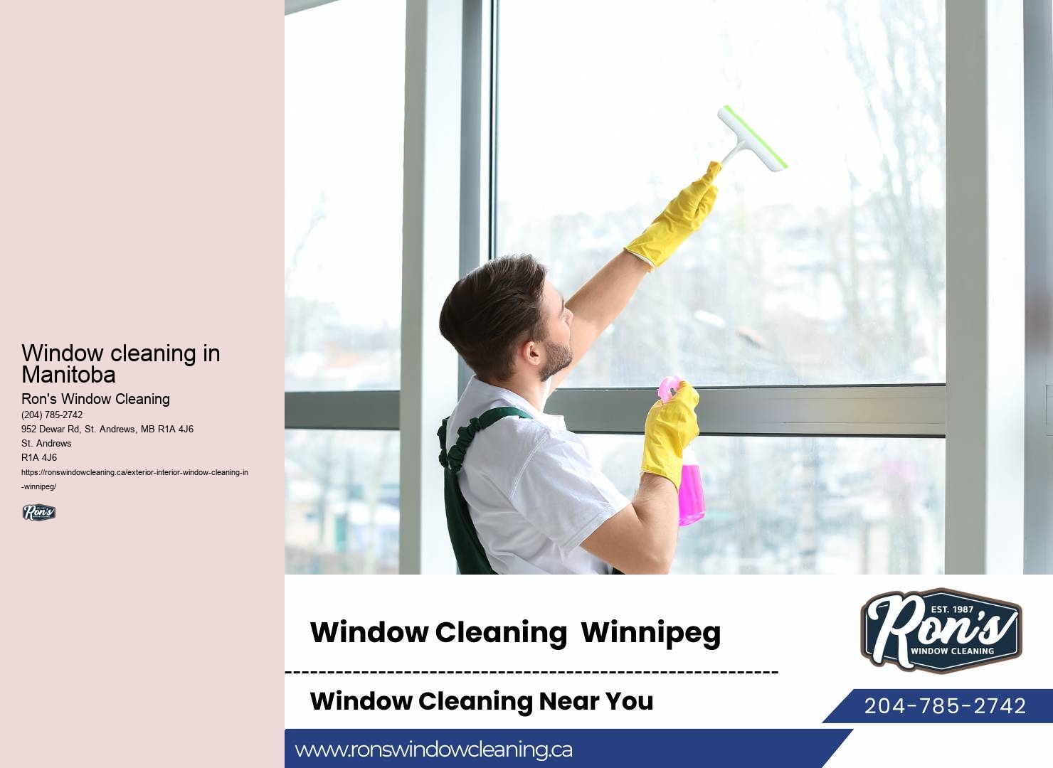 Window cleaning in Manitoba