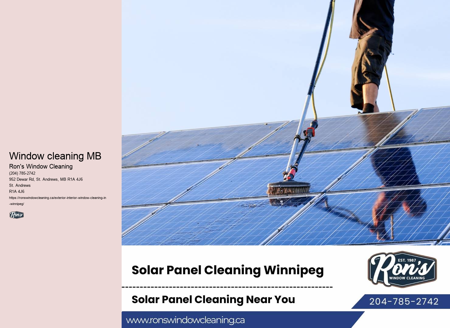 Winnipeg's best window washing
