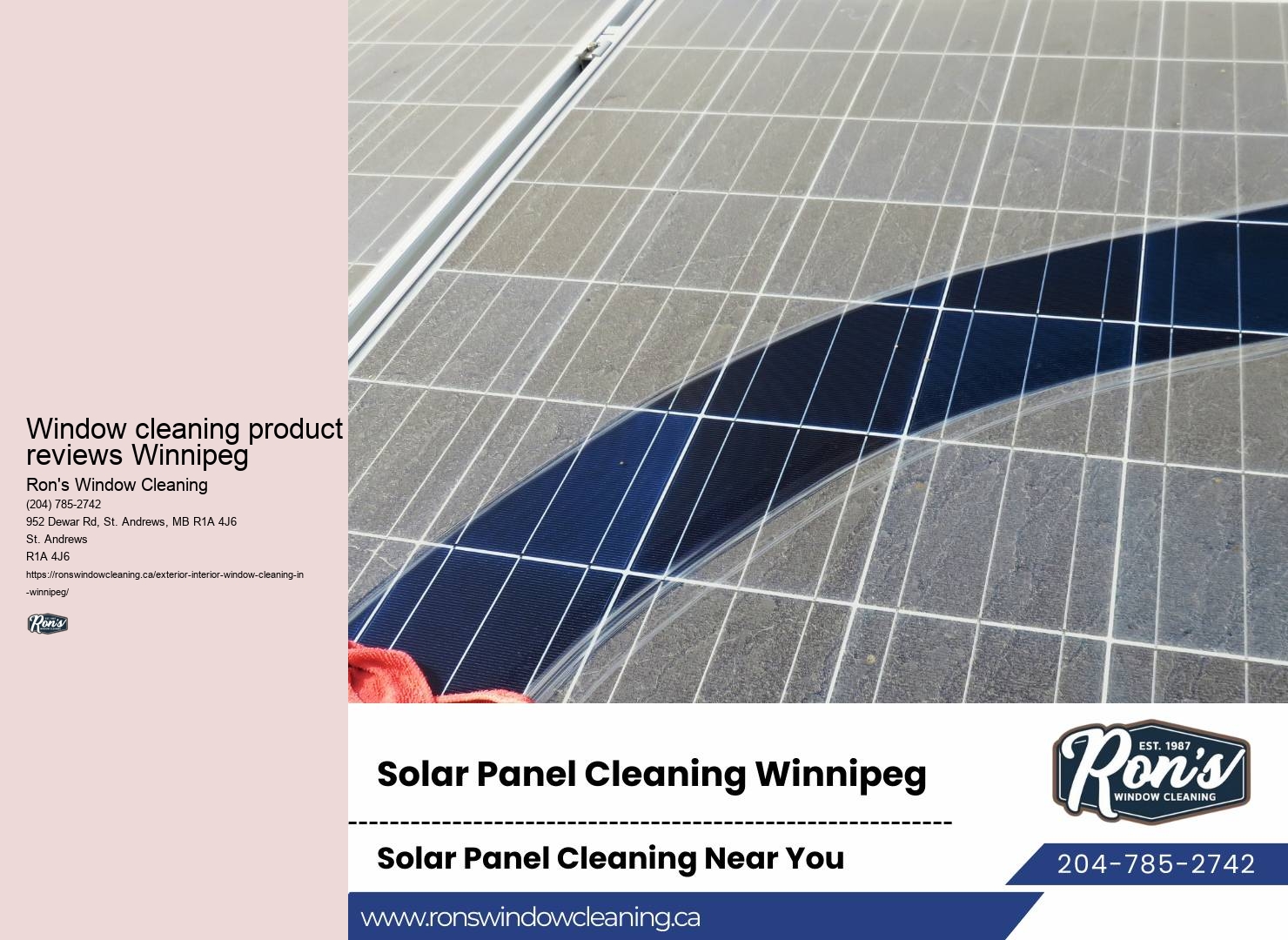 Winnipeg Window Maintenance Company