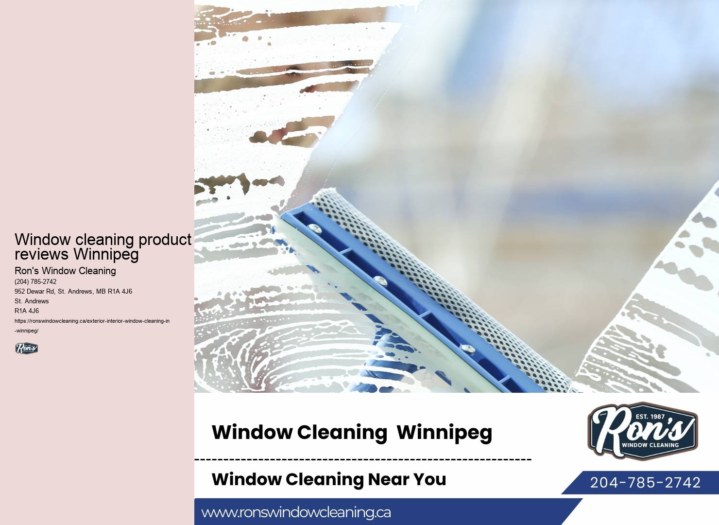 Professional window cleaning solutions Winnipeg