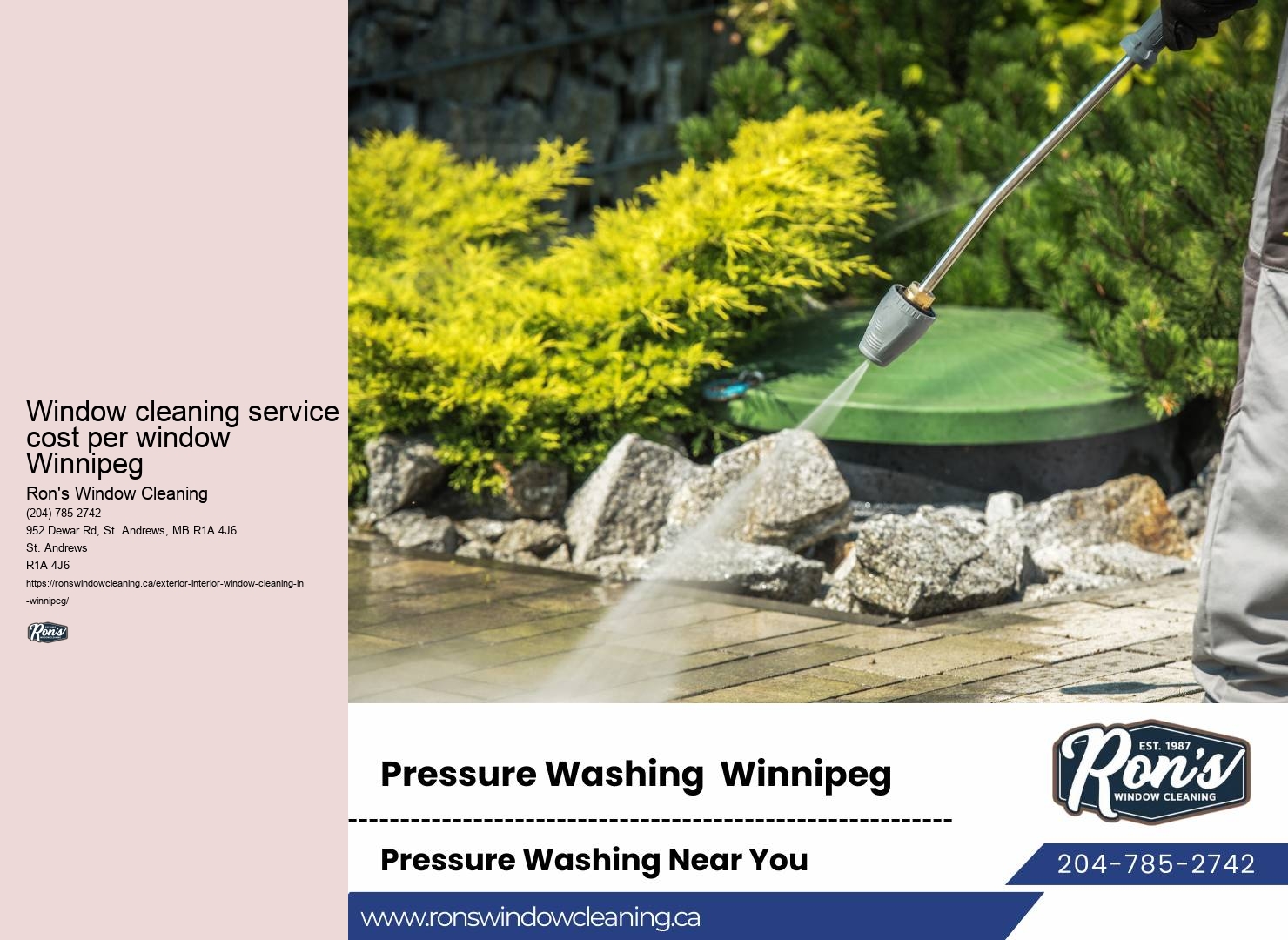 Winnipeg Window Washing Service