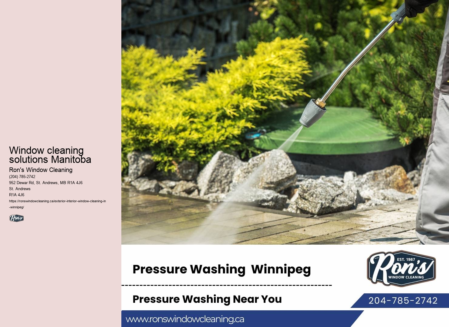 Window cleaning service providers Winnipeg
