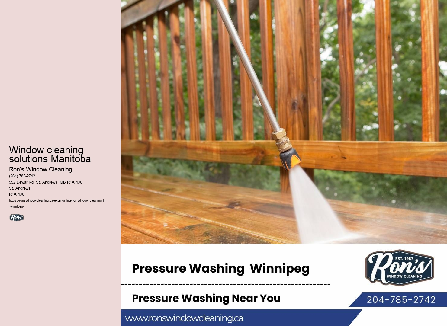 Winnipeg window washing