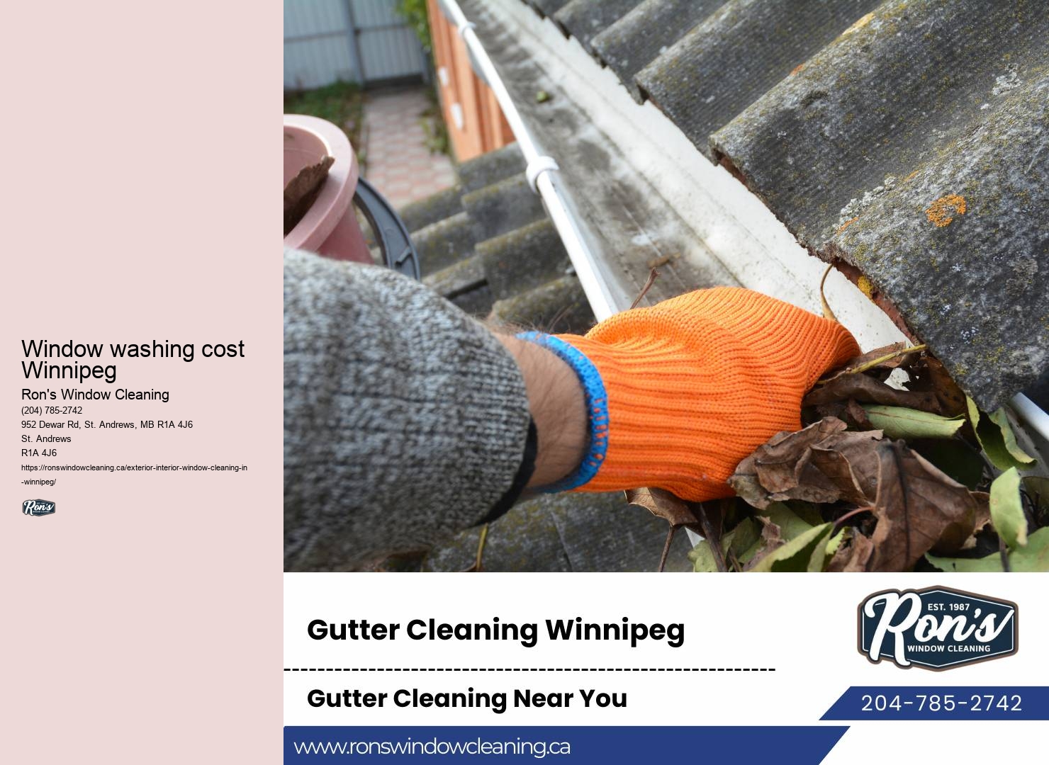 Winnipeg window cleaning packages