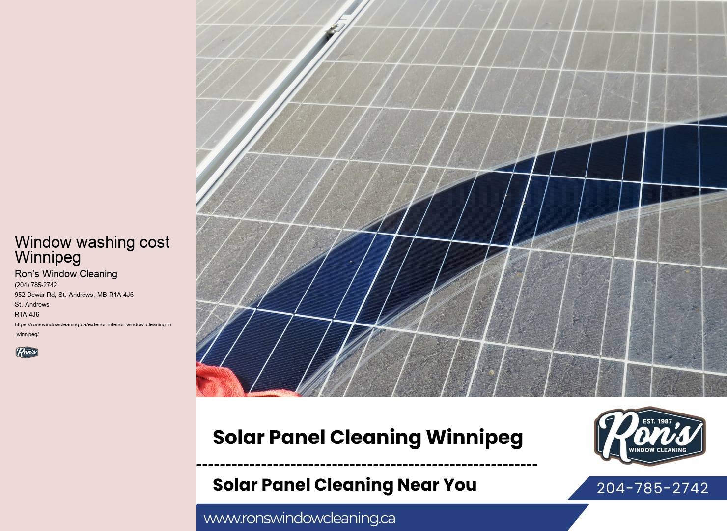 Professional window washing Winnipeg