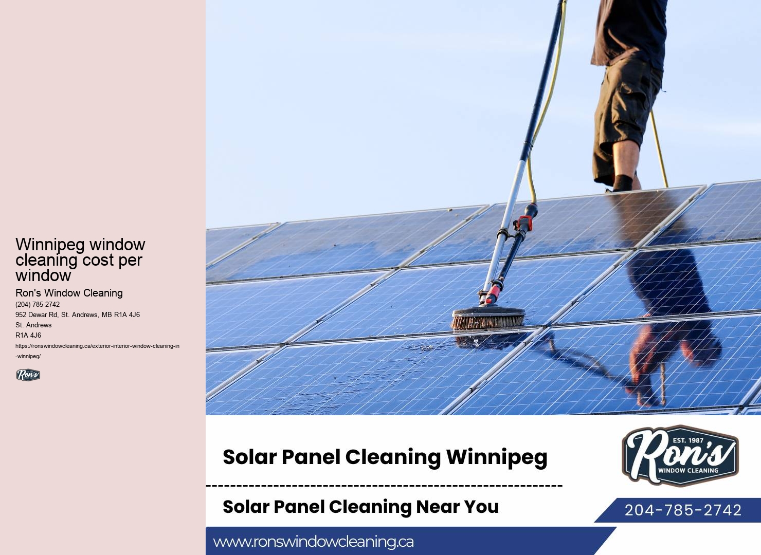Window cleaning rates Winnipeg