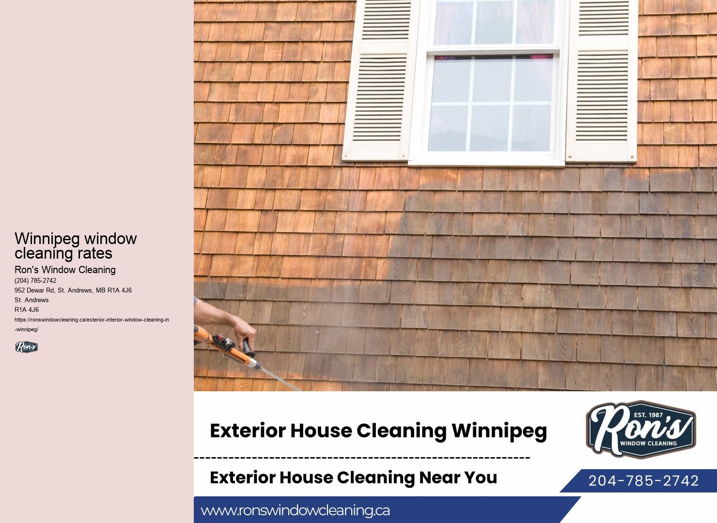 Professional window cleaning solutions Winnipeg