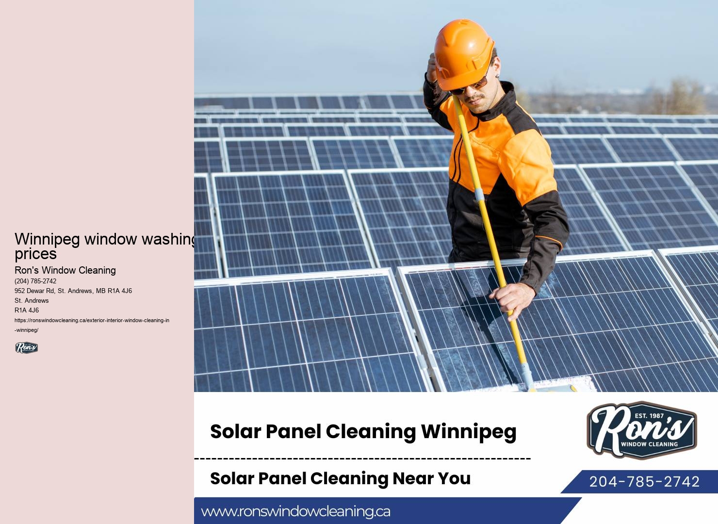 Window cleaning supplies Winnipeg